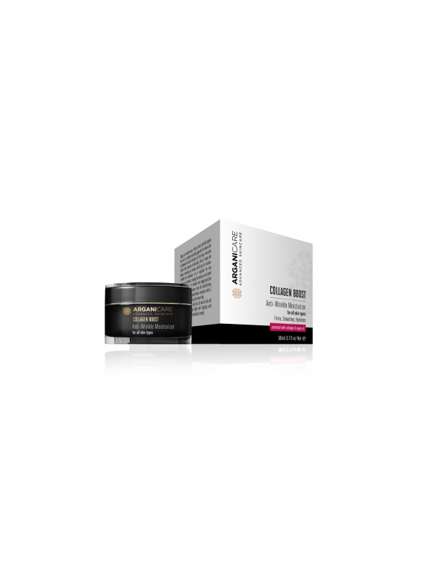 Arganicare Collagen BOOST Anti-Wrinkle Moisturizer for all skin types (Hydratační krém proti vráskám pro všechny typy pleti, 50ml)