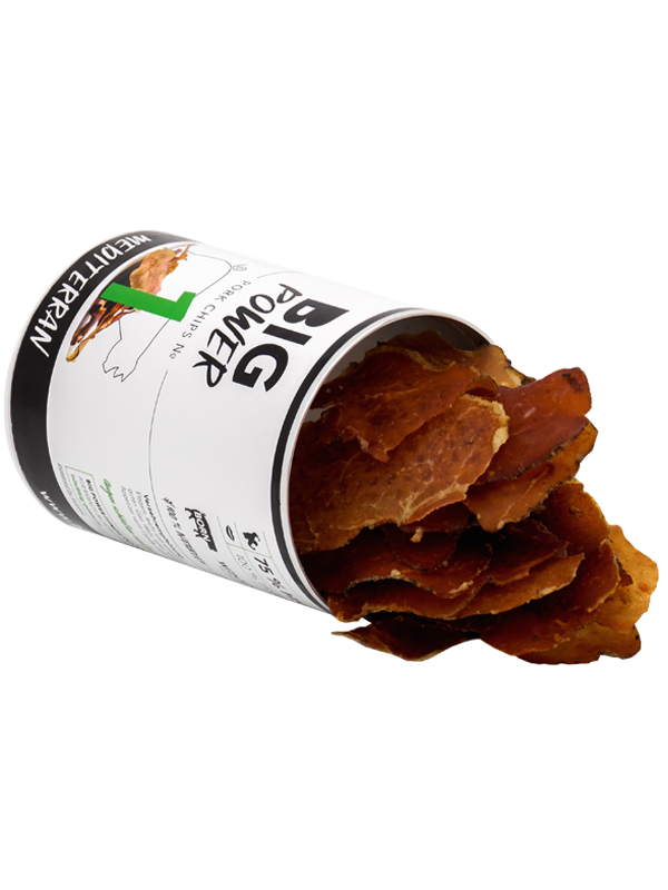 Big Power Pork Chips (Chipsy - sušené vepřové maso - Mediterranean, 35g)