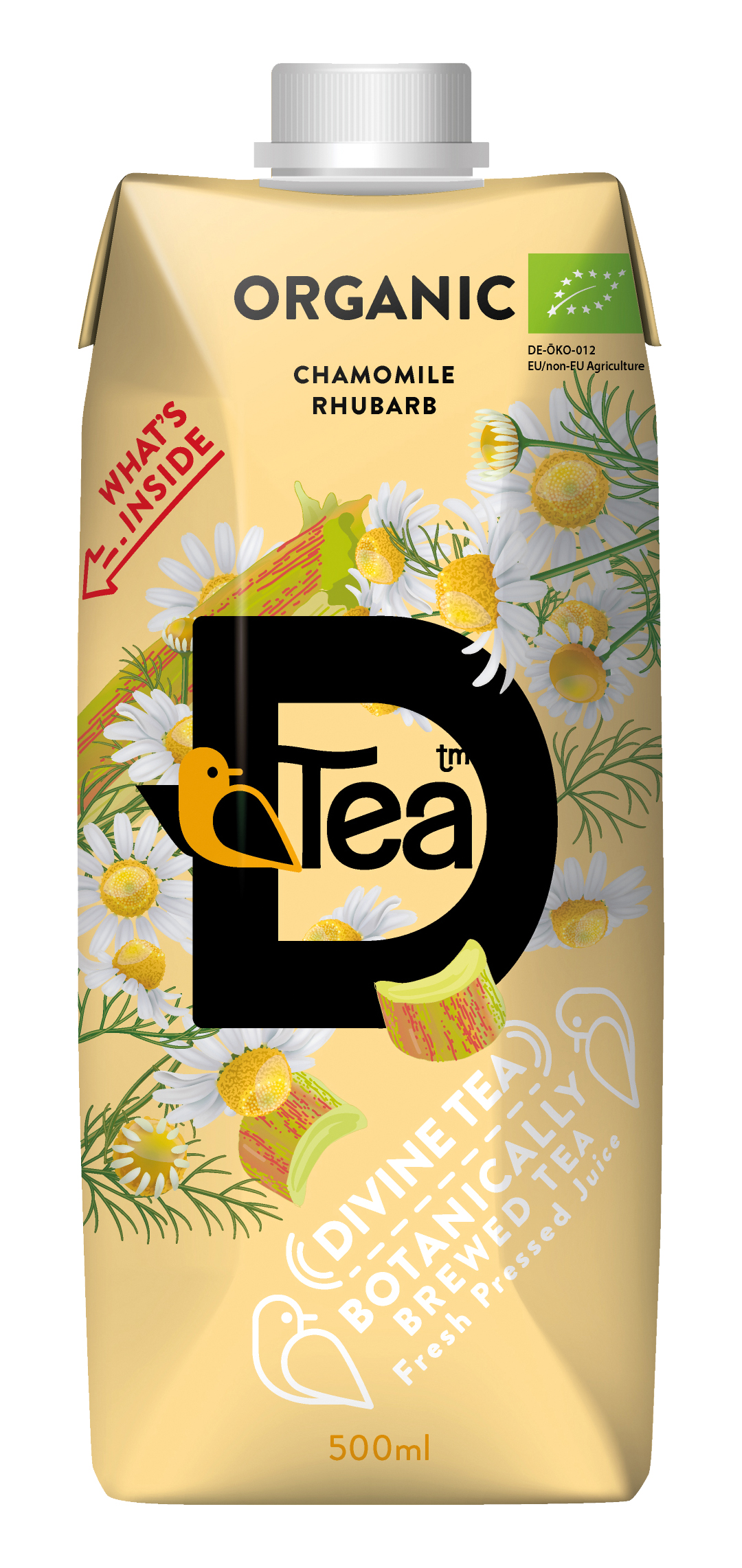 Divine Tea (Heřmánek s rebarborou, 500ml)