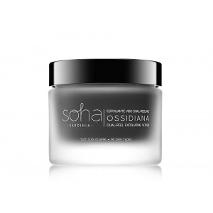 Soha Obsidian Dual-Peeling Face Scrub - All Skin Types (Pleťový peeling s obsidiánovým extraktem pro všechny druhy pleti, 50ml)